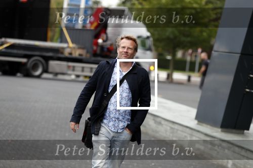 Hilversum 28 augustus 2018
Patrick Lodiers op weg naar zijn werk op het mediapark.