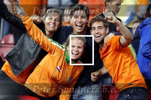Amsterdam 6 mei 2018
Nederland-Peru 2-1 . Afscheidswedstrijd Wesley Sneijder . Zijn vrouw Yolanthe Sneijder Cabau en zoons Jessey en Xess Xava zijn natuurlijk aanwezig.