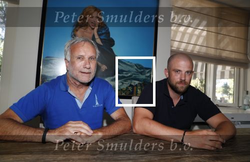 Leiderdorp 3 augustus 2018
Dick Wieriks (zwart shirt) en Rob Rijsbergen thuis . Patricia Paay heeft een tijdje bij ze gewoond.