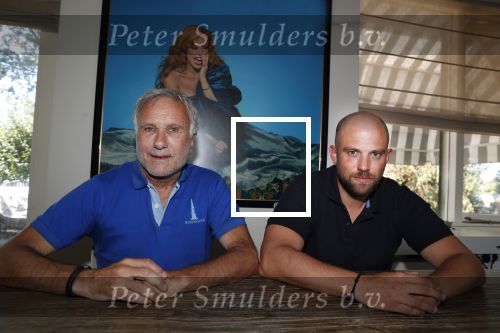 Leiderdorp 3 augustus 2018
Dick Wieriks (zwart shirt) en Rob Rijsbergen thuis . Patricia Paay heeft een tijdje bij ze gewoond.
