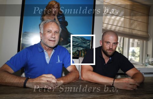 Leiderdorp 3 augustus 2018
Dick Wieriks (zwart shirt) en Rob Rijsbergen thuis . Patricia Paay heeft een tijdje bij ze gewoond.