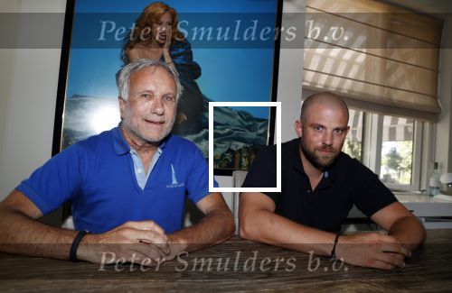 Leiderdorp 3 augustus 2018
Dick Wieriks (zwart shirt) en Rob Rijsbergen thuis . Patricia Paay heeft een tijdje bij ze gewoond.