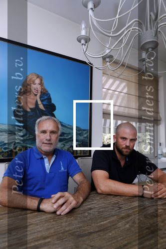 Leiderdorp 3 augustus 2018
Dick Wieriks (zwart shirt) en Rob Rijsbergen thuis . Patricia Paay heeft een tijdje bij ze gewoond.