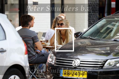 Amsterdam 19 juli 2018
Rick Brandsteder met zijn vriendin Roosje Kuizenga op terras.