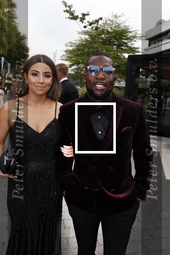 Hilversum 3 september 2018
Telegraaf voetballer van het jaar in studio 21. Royston Drenthe met vrouw
