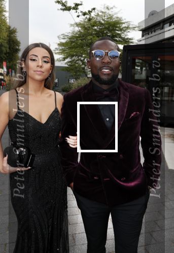 Hilversum 3 september 2018
Telegraaf voetballer van het jaar in studio 21. Royston Drenthe met vrouw