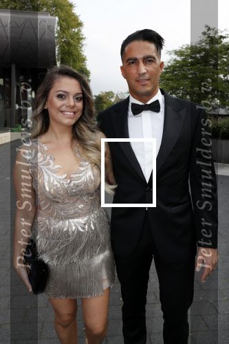 Hilversum 3 september 2018
Telegraaf voetballer van het jaar in studio 21. Serdar Gozubuyuk met vrouw
