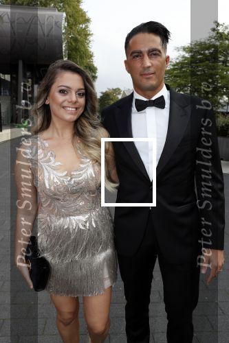 Hilversum 3 september 2018
Telegraaf voetballer van het jaar in studio 21. Serdar Gozubuyuk met vrouw