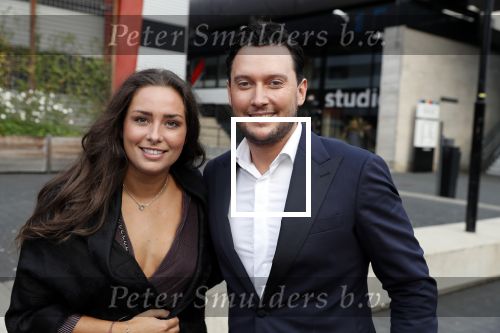 Hilversum 3 september 2018
Telegraaf voetballer van het jaar in studio 21. Tino Martin met vriendin