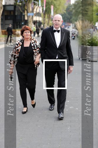 Hilversum 3 september 2018
Telegraaf voetballer van het jaar in studio 21. Toon Gerbrands met vrouw