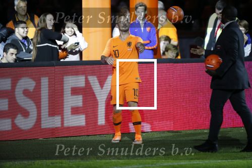 Amsterdam 6 mei 2018
Nederland-Peru 2-1 . Afscheidswedstrijd Wesley Sneijder . Zijn vrouw Yolanthe Sneijder Cabau en zoons Jessey en Xess Xava zijn natuurlijk aanwezig.