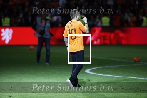 Amsterdam 6 mei 2018
Nederland-Peru 2-1 . Afscheidswedstrijd Wesley Sneijder . Zijn vrouw Yolanthe Sneijder Cabau en zoons Jessey en Xess Xava zijn natuurlijk aanwezig. Andre Hazes zong voor Wesley