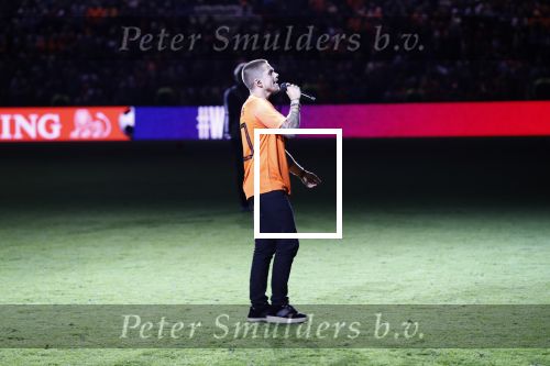 Amsterdam 6 mei 2018
Nederland-Peru 2-1 . Afscheidswedstrijd Wesley Sneijder . Zijn vrouw Yolanthe Sneijder Cabau en zoons Jessey en Xess Xava zijn natuurlijk aanwezig.