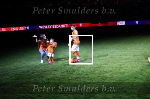Amsterdam 6 mei 2018
Nederland-Peru 2-1 . Afscheidswedstrijd Wesley Sneijder . Zijn vrouw Yolanthe Sneijder Cabau en zoons Jessey en Xess Xava zijn natuurlijk aanwezig.