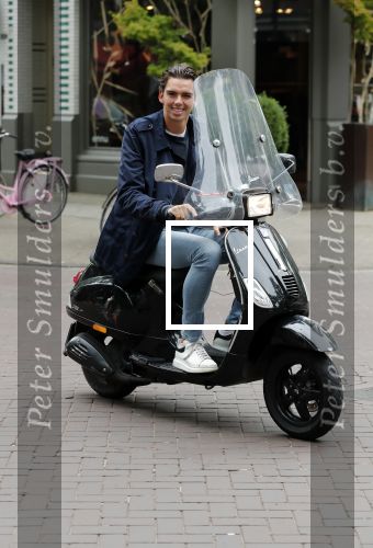 Amsterdam 29 augustus 2018
Yves Berendse op zijn vespa scooter
