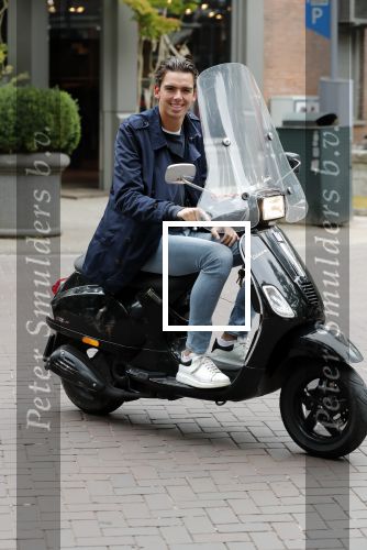 Amsterdam 29 augustus 2018
Yves Berendse op zijn vespa scooter
