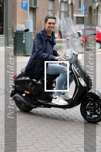 Amsterdam 29 augustus 2018
Yves Berendse op zijn vespa scooter