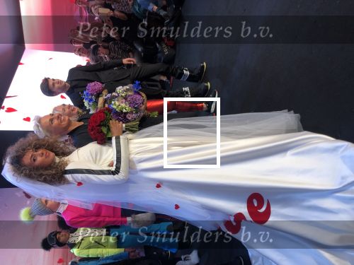 Amsterdam 8 september 2018
Zoey Ivory in trouwjurk tijdens modeshow van Goldbergh (Sandra Peet)