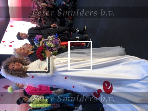 Amsterdam 8 september 2018
Zoey Ivory in trouwjurk tijdens modeshow van Goldbergh (Sandra Peet)