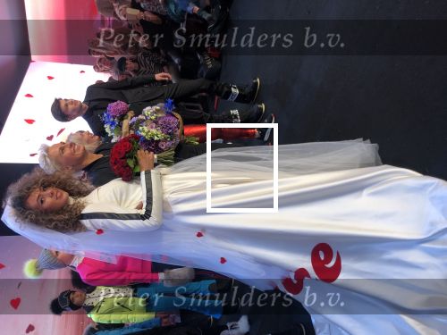 Amsterdam 8 september 2018
Zoey Ivory in trouwjurk tijdens modeshow van Goldbergh (Sandra Peet)