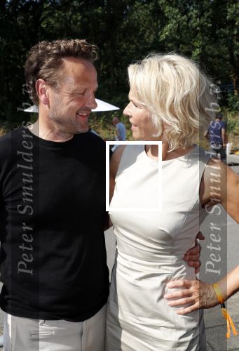 Hilversum 27 augustus 2019
Najaarspresentatie NPO op het mediapark. Anita Witzier met haar man Michiel