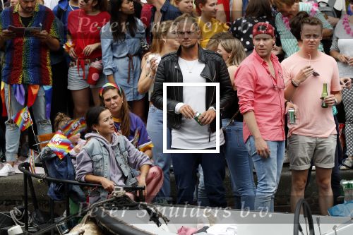 Amsterdam 3 augustus 2019
Gaypride in de grachten van Amsterdam.
Birgit Schuurman met haar nieuwe vriend Sander v Haarlem.