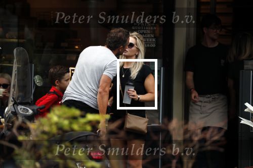 Amsterdam 28 augustus 2019
Chantal janzen met man Marco Geeratz en hun zoontje op de cornelis schuytstraat.