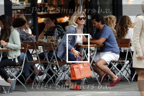 Amsterdam 21 augustus 2019
Connie Witteman lunchen met haar zoon Marvin Breukhoven .