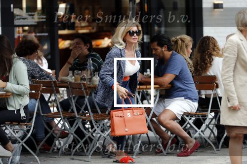 Amsterdam 21 augustus 2019
Connie Witteman lunchen met haar zoon Marvin Breukhoven .