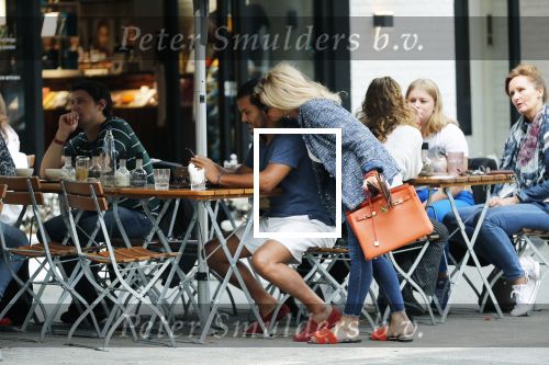 Amsterdam 21 augustus 2019
Connie Witteman lunchen met haar zoon Marvin Breukhoven .