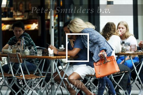 Amsterdam 21 augustus 2019
Connie Witteman lunchen met haar zoon Marvin Breukhoven .