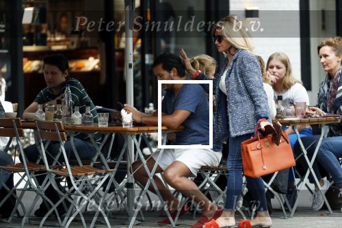 Amsterdam 21 augustus 2019
Connie Witteman lunchen met haar zoon Marvin Breukhoven .