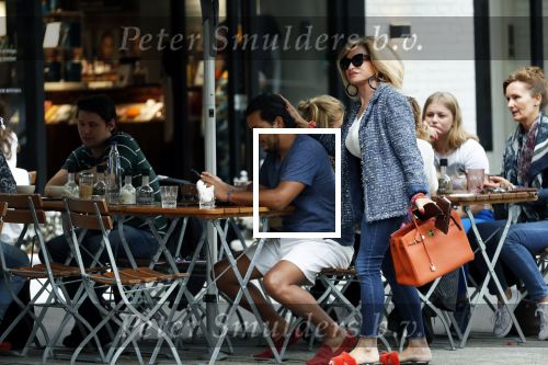 Amsterdam 21 augustus 2019
Connie Witteman lunchen met haar zoon Marvin Breukhoven .