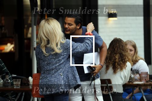 Amsterdam 21 augustus 2019
Connie Witteman lunchen met haar zoon Marvin Breukhoven .