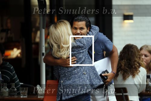 Amsterdam 21 augustus 2019
Connie Witteman lunchen met haar zoon Marvin Breukhoven .