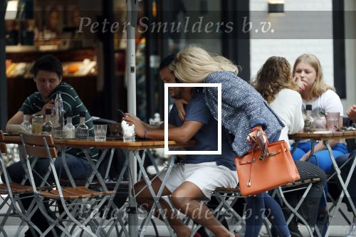 Amsterdam 21 augustus 2019
Connie Witteman lunchen met haar zoon Marvin Breukhoven .