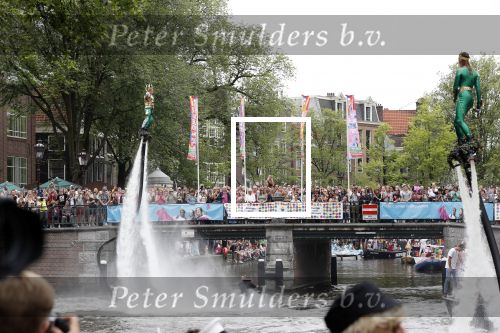 Amsterdam 3 augustus 2019
Gaypride in de grachten van Amsterdam.
