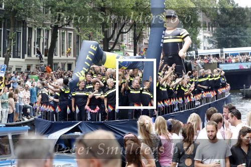 Amsterdam 3 augustus 2019
Gaypride in de grachten van Amsterdam.