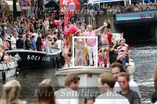 Amsterdam 3 augustus 2019
Gaypride in de grachten van Amsterdam.
Frits Huffnagel en Imca Marina