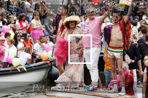 Amsterdam 3 augustus 2019
Gaypride in de grachten van Amsterdam.
Frits Huffnagel en Imca Marina