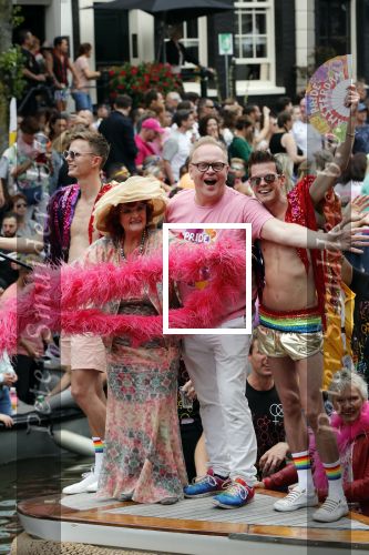 Amsterdam 3 augustus 2019
Gaypride in de grachten van Amsterdam.
Frits Huffnagel en Imca Marina