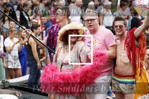 Amsterdam 3 augustus 2019
Gaypride in de grachten van Amsterdam.
Frits Huffnagel en Imca Marina