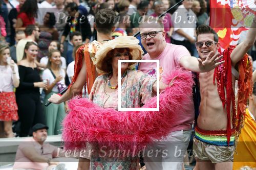 Amsterdam 3 augustus 2019
Gaypride in de grachten van Amsterdam.
Frits Huffnagel en Imca Marina