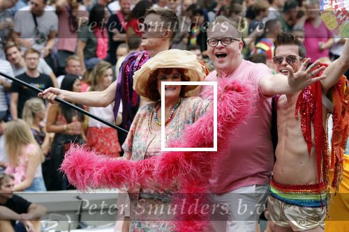 Amsterdam 3 augustus 2019
Gaypride in de grachten van Amsterdam.
Frits Huffnagel en Imca Marina