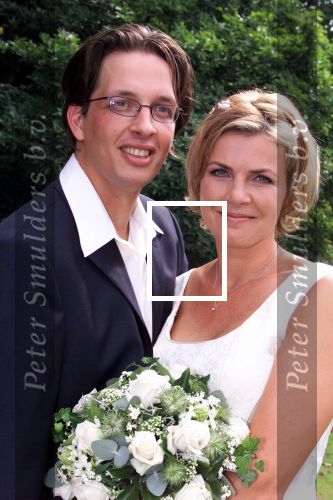 Brummen 26 augustus 2001
Irene Moors en Barry Kroon trouwen.