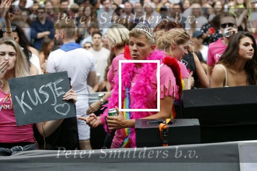 Amsterdam 3 augustus 2019
Gaypride in de grachten van Amsterdam.