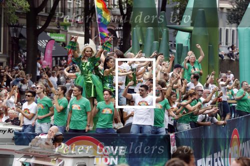 Amsterdam 3 augustus 2019
Gaypride in de grachten van Amsterdam.
Jan Kees de Jager op de KPN boot