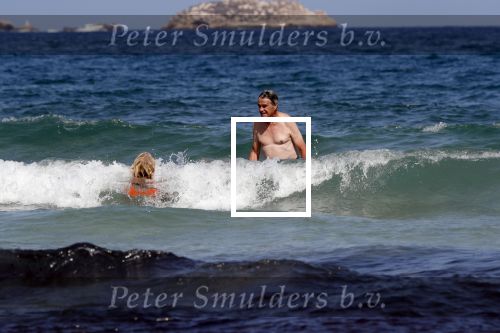 Ibiza 17 augustus 2019
Mieke v d Weij met haar man in zee bij Coco Beach.