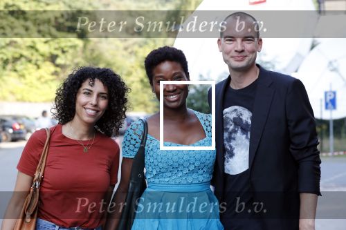 Hilversum 27 augustus 2019
Najaarspresentatie NPO op het mediapark. Milouska Meulens en partner Joris Marseille