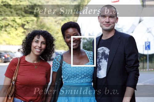 Hilversum 27 augustus 2019
Najaarspresentatie NPO op het mediapark. Milouska Meulens en partner Joris Marseille